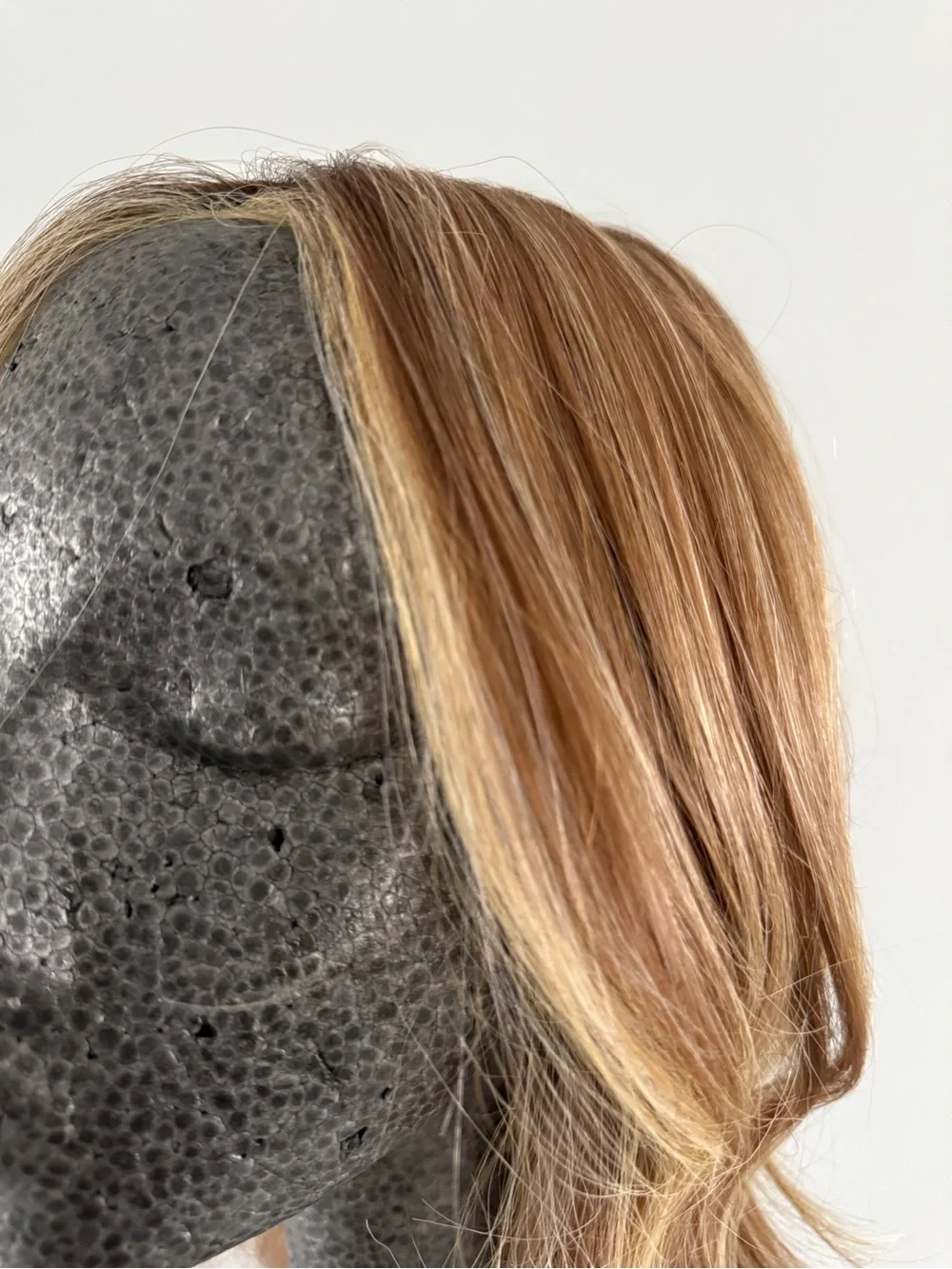 Luxury High-End Wavy Synthetic Wig | Rich Brown w/ Blonde Highlights